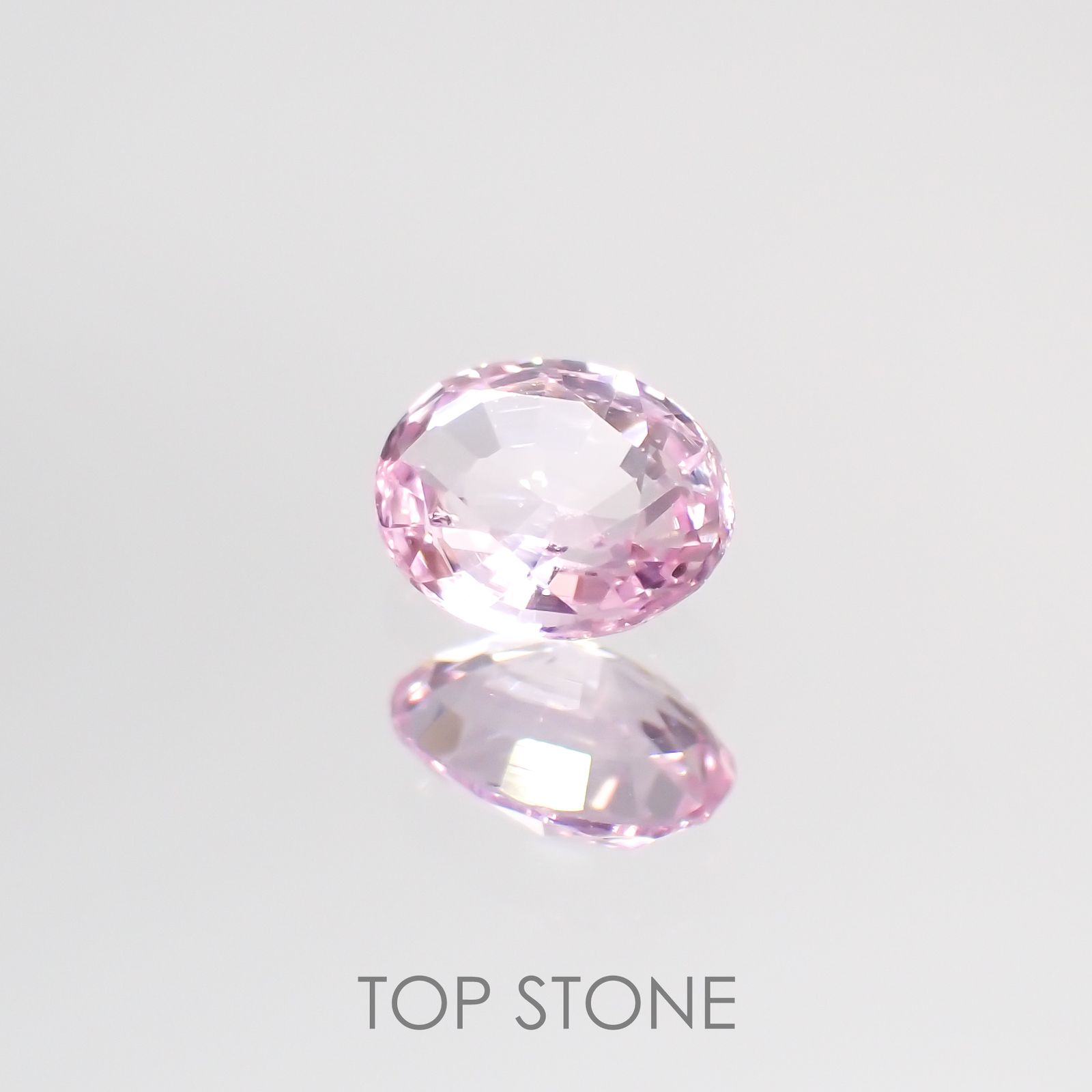 ピンクサファイア(宝石名ピンク・サファイア) マダガスカル/スリランカ産 0.37ct 識別済[210712561]4.7×3.8mm前後