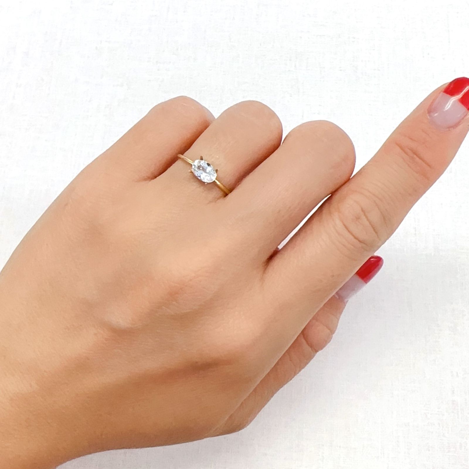 フェナカイト(宝石名フェナカイト)ブラジル産 0.68ct 識別済[230923401]6.7x4.5mm前後