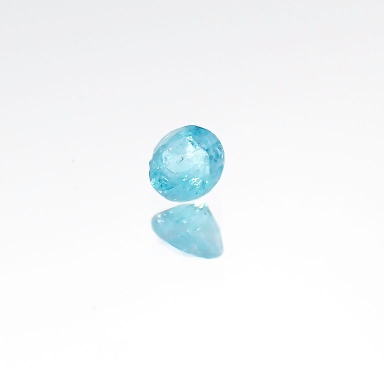 パライバトルマリン(宝石名トルマリン/別名パライバ・トルマリン) ブラジル・パライバ州バターリャ鉱山産 0.069ct 識別済[20106263]2.5×2.5mm前後