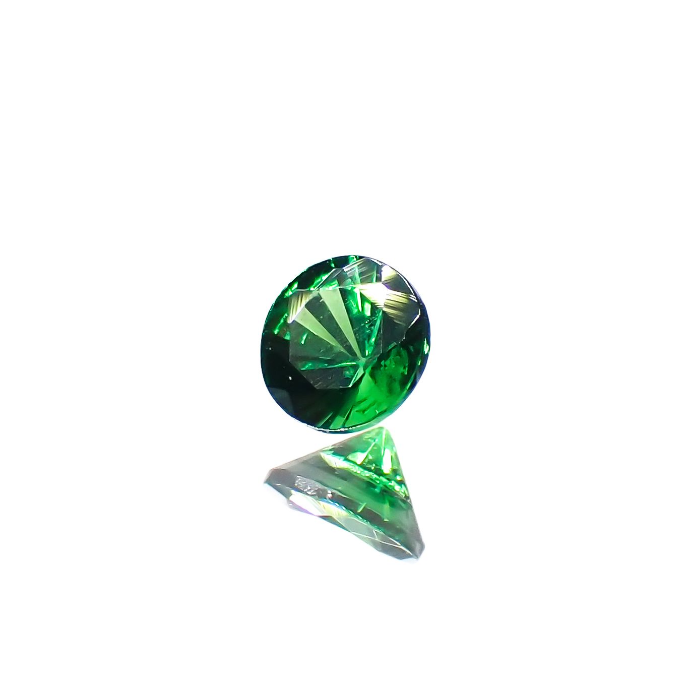 ツァボライト(宝石名グリーン グロッシュラー・ガーネット)タンザニア産 0.11ct 識別済[240226088]2.9x2.9mm前後