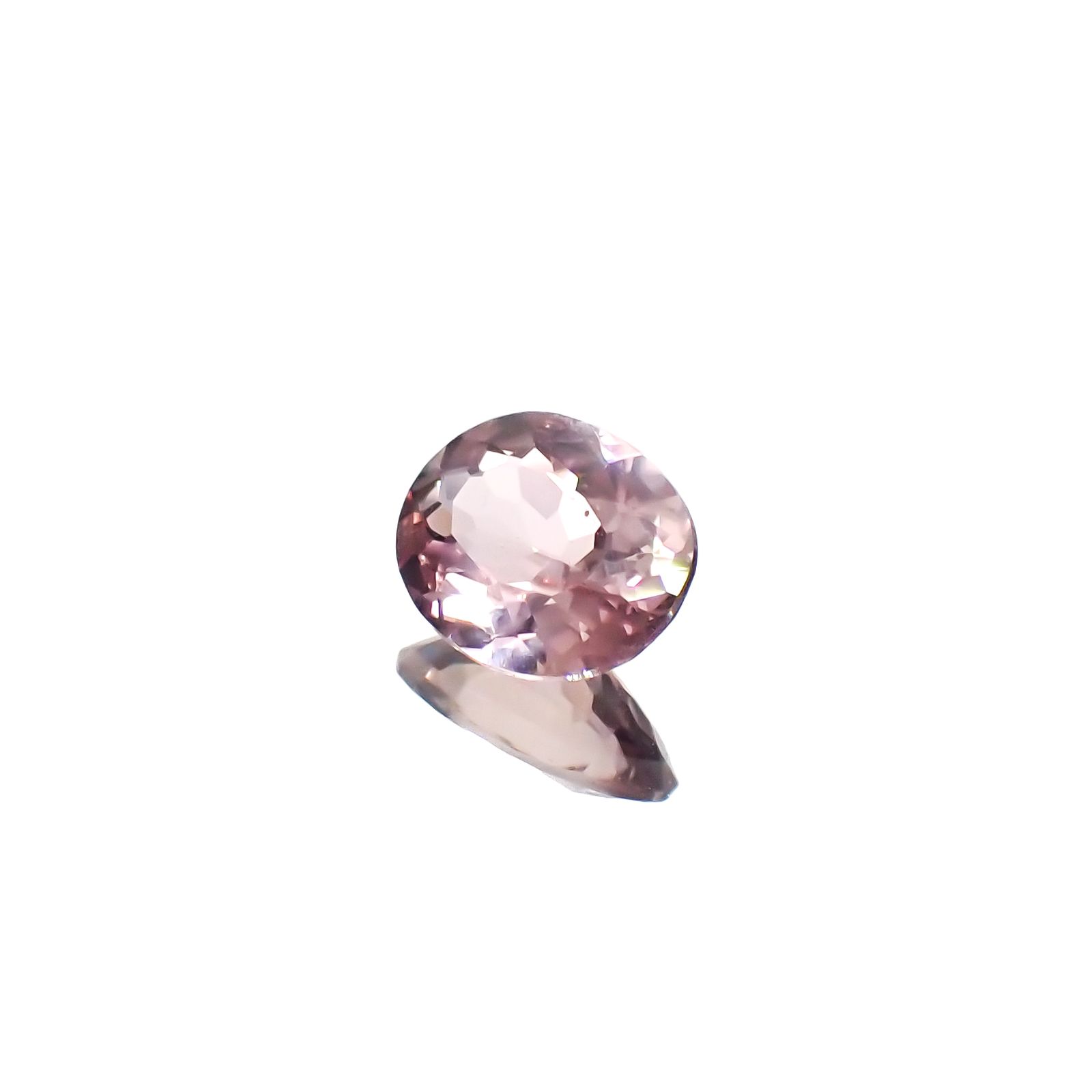 カラーシフト ピンクダイアスポア アフガニスタン産 0.63ct[240326993]6.3x5.1mm前後