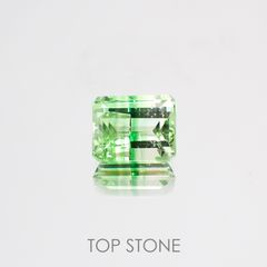 バイカラーツァボライト タンザニア産 ルース 0.85ct[210610924]5.7×4.6mm前後