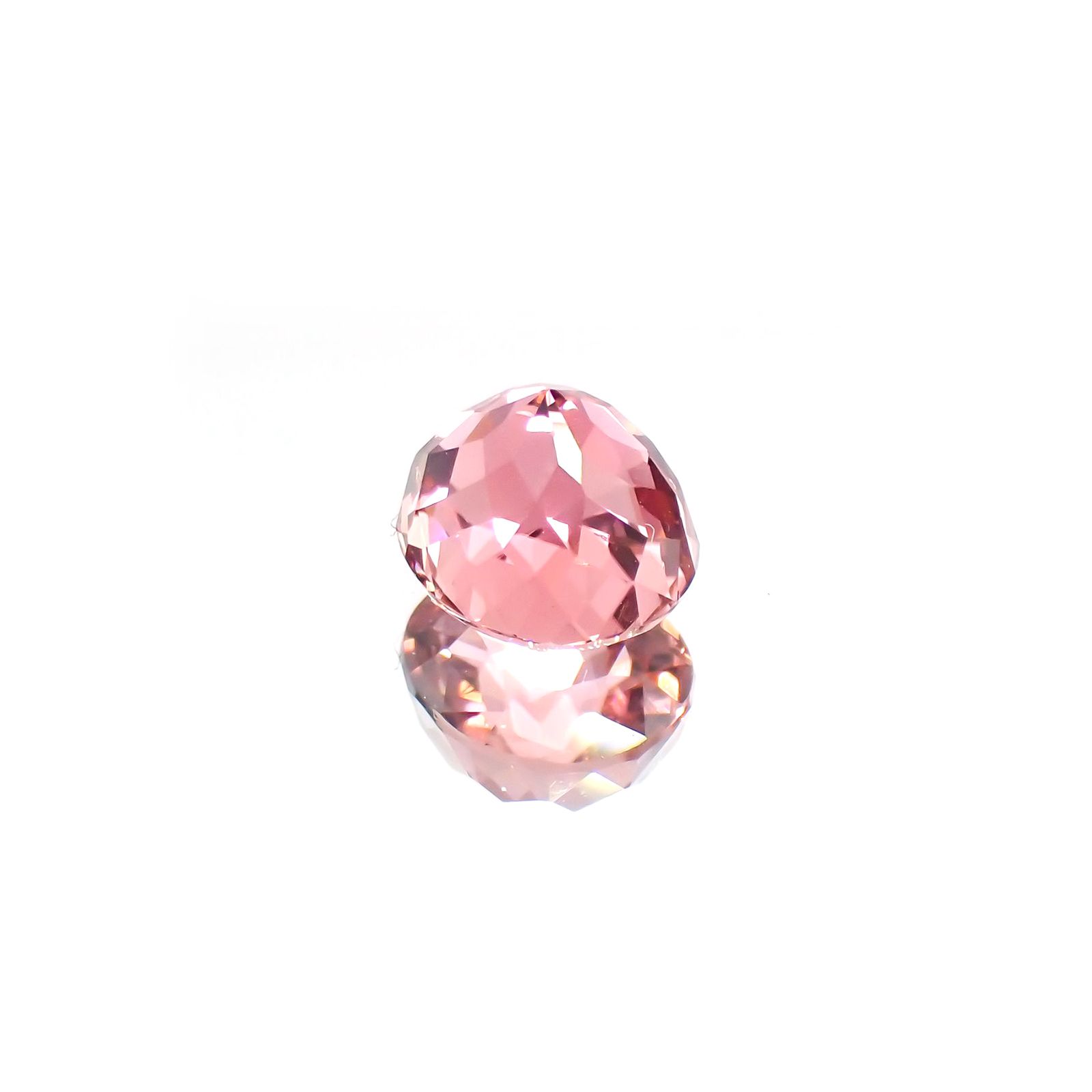 ローズピンクトルマリン(宝石名ピンク・トルマリン)ブラジル/アフリカ産 1.43ct 識別済[220114870]6.8x6.1mm前後