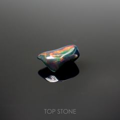 ◇バロック型◇ブラックオパール(宝石名オパール/加熱処理) エチオピア産 1.17ct 識別済[211013509]9.7×6.7mm前後