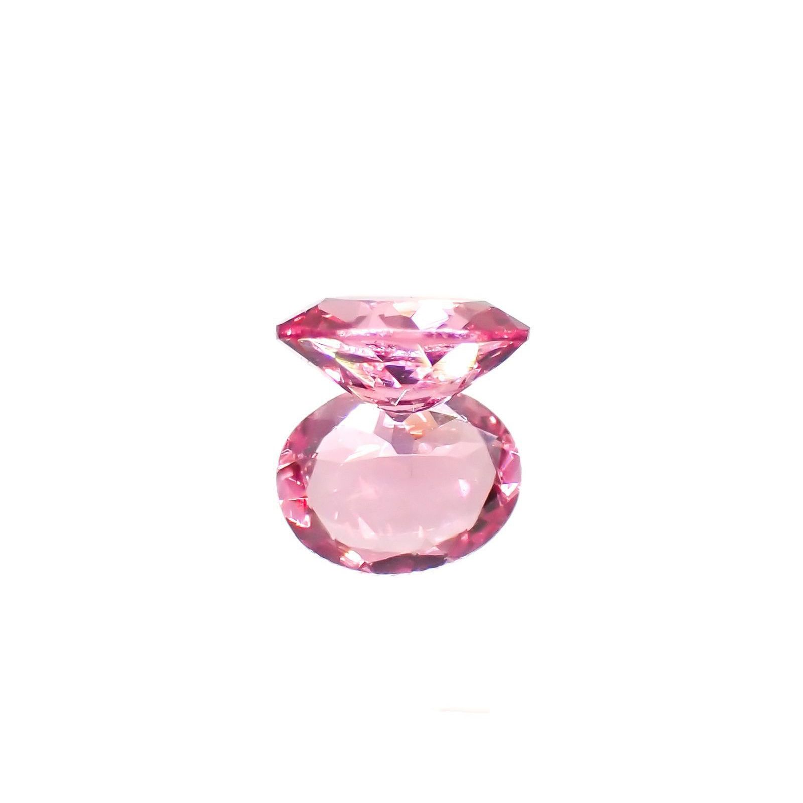 ホットピンクスピネル(宝石名ピンク・スピネル)タンザニア産 識別済 0.35ct / 5.1x4.1mm前後 [251120035]