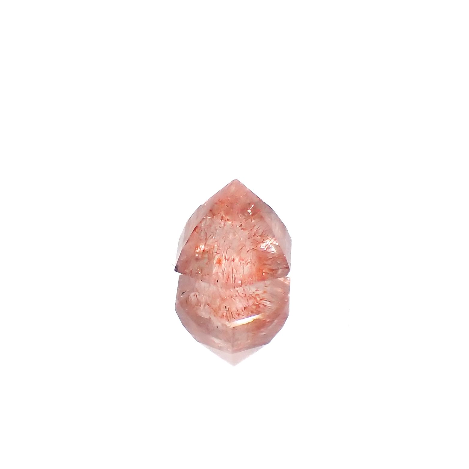 ◇ヘキサゴンカット◇ストロベリークォーツ カザフスタン産 0.75ct[240125487]5.3x5.3mm前後