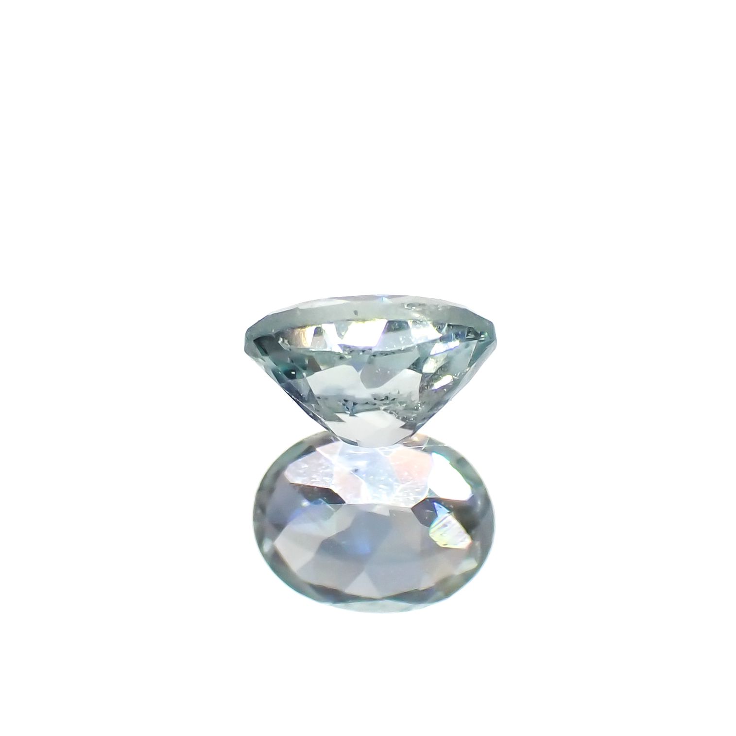 モンタナサファイア(宝石名サファイア)アメリカ・モンタナ州産 0.24ct 識別済[230321275]4.1x3.1mm前後