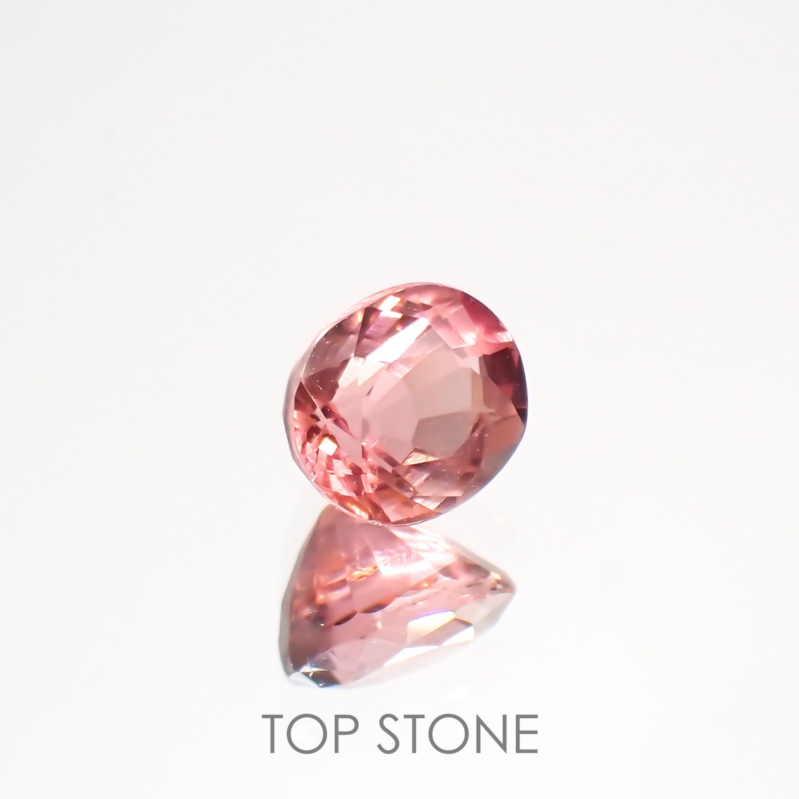 ローズピンクトルマリン(宝石名ピンク・トルマリン)ブラジル/アフリカ産 0.84ct 識別済[220114866]5.9x5.1mm前後