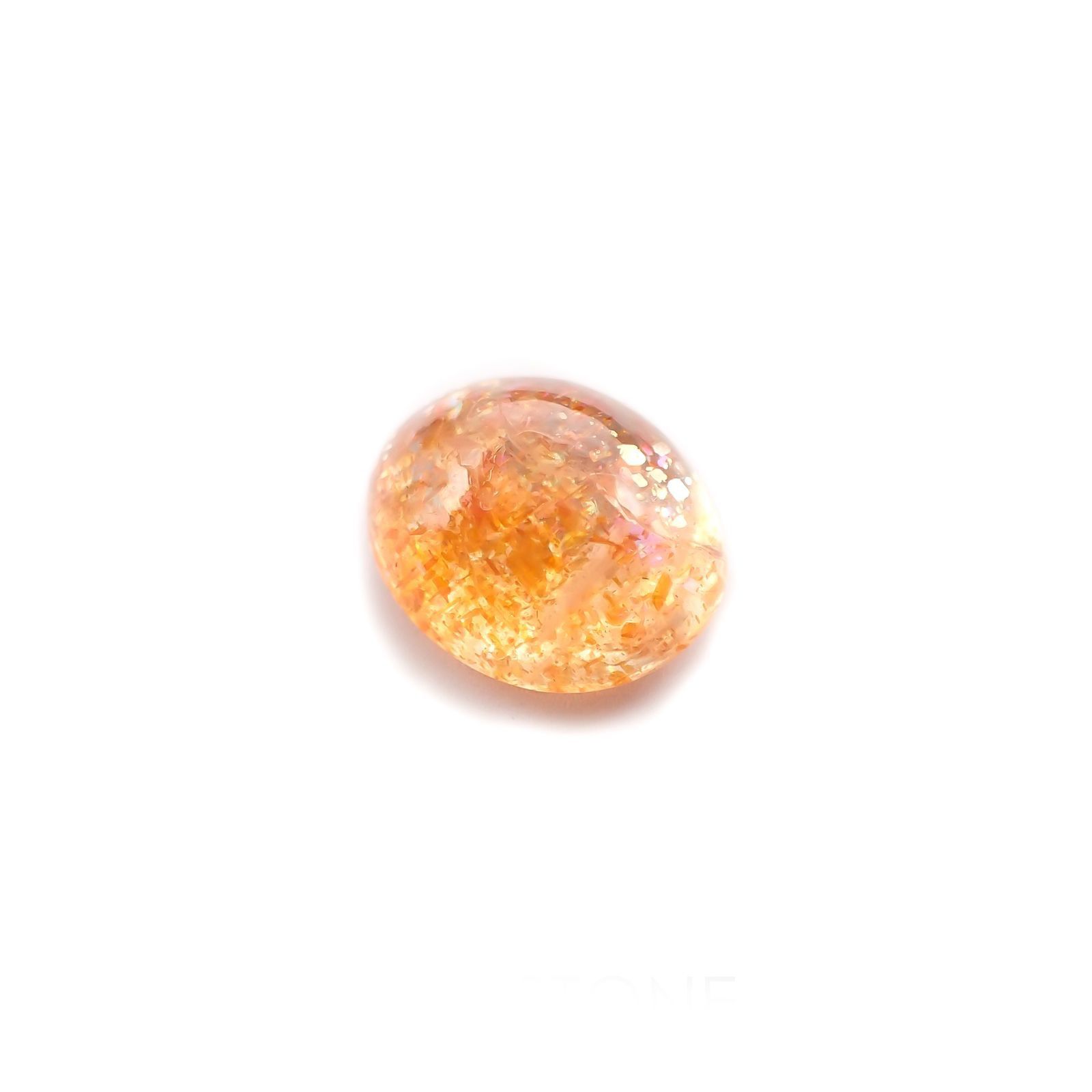 イリュージョンサンストーン(宝石名フェルドスパー) タンザニア産 識別済 2.94ct / 10.1x8mm前後 [210510859]