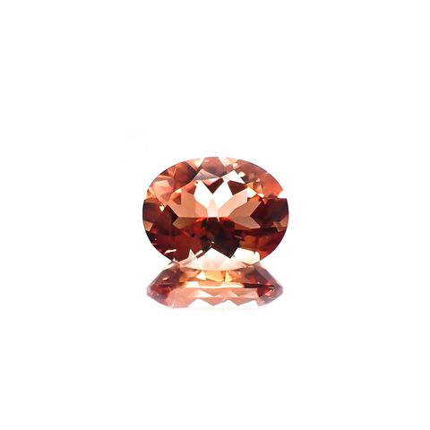 オレゴンサンストーン(宝石名オレンジ・ラブラドライト) アメリカ・オレゴン州産 1.660ct ソ付(彩珠)[250711629]8.9×7.1mm前後