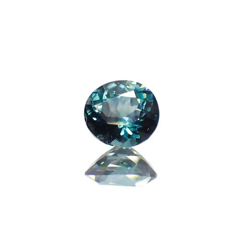 ブルートルマリン(宝石名トルマリン)アフガニスタン産 0.46ct 識別済[250115313]5.2x4.6mm前後