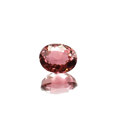 ローズピンクトルマリン(宝石名ピンク・トルマリン)ブラジル/アフリカ産 識別済 1.52ct / 7.7x6.1mm前後 [260520082]