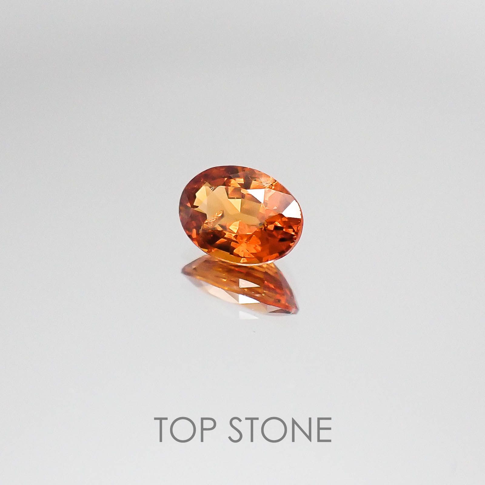 スペサルティンガーネット(宝石名スペサルティン・ガーネット) ナイジェリア産 0.98ct 識別済[20073725]7.1×5mm前後