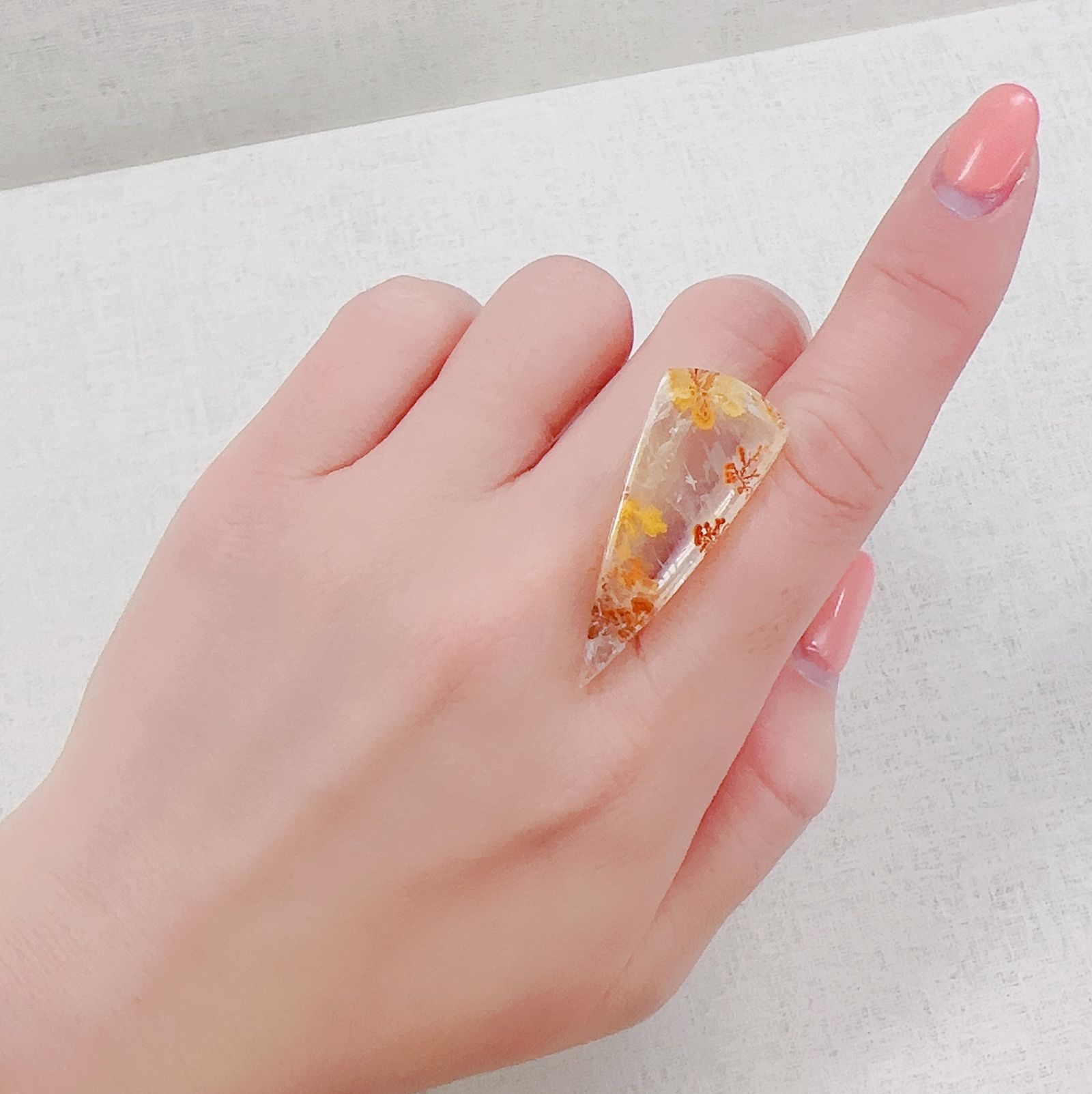 レッドデンドリチッククォーツ ブラジル産 23.55ct[230321122]37.7x15.4mm前後