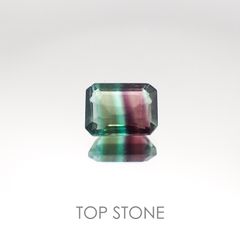 バイカラーフローライト ブラジル産 ルース 1.82ct[20095600]8×6.2mm前後