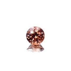 オレンジジルコン スリランカ/カンボジア産 1.54ct[240628111]6.5x6.4mm前後