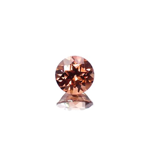 オレンジジルコン スリランカ/カンボジア産 1.54ct[240628111]6.5x6.4mm前後