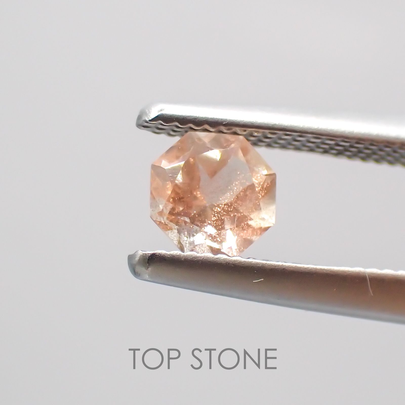 ◇オクタゴンカット◇オレゴンサンストーンSA  アメリカ産 ルース 0.28ct[210210043]3.9×3.9mm前後