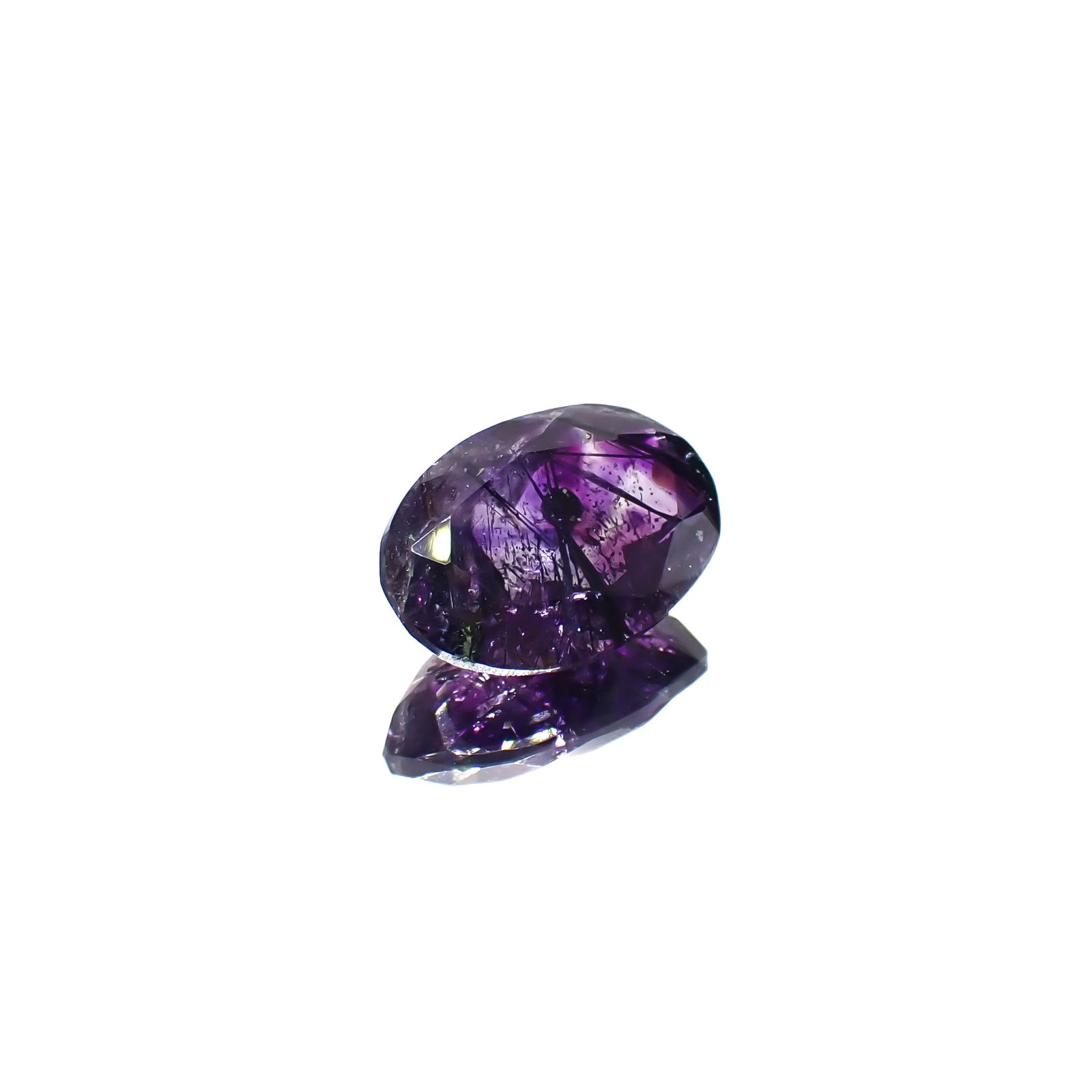 アメジストエレスチャル ナイジェリア産 6.63ct[240928869]15.5x10.5mm前後