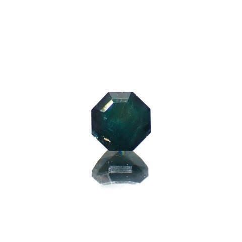 ◇オクタゴンカット◇グランディディエライト(宝石名グランディディエライト)マダガスカル産 0.42ct 識別済[240628319]4.2x4.1mm前後