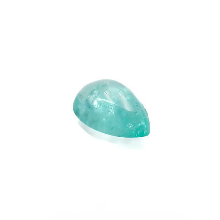 パライバトルマリン(宝石名トルマリン/別名パライバ・トルマリン)ブラジル・キントス鉱山産 0.629ct ソ付(宝貴協)[221018756]7x4.6mm前後
