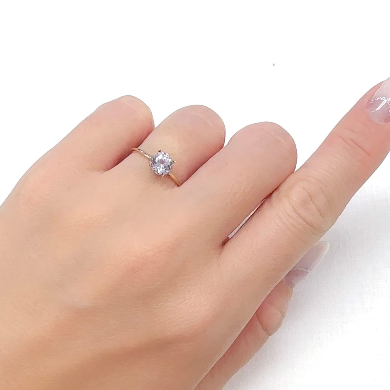 クンツァイト アフガニスタン産 1.13ct[231224780]6.2x6.1mm前後