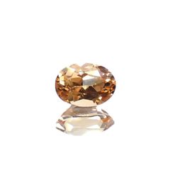 インペリアルトパーズ(宝石名トパーズ)ブラジル産 0.42ct 識別済[220917590]5.3x3.8mm前後