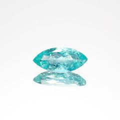 パライバトルマリン(宝石名トルマリン/別名パライバ・トルマリン)ブラジル・キントス鉱山産 0.497ct ソ付(宝貴協)[221018746]8.3x3.9mm前後