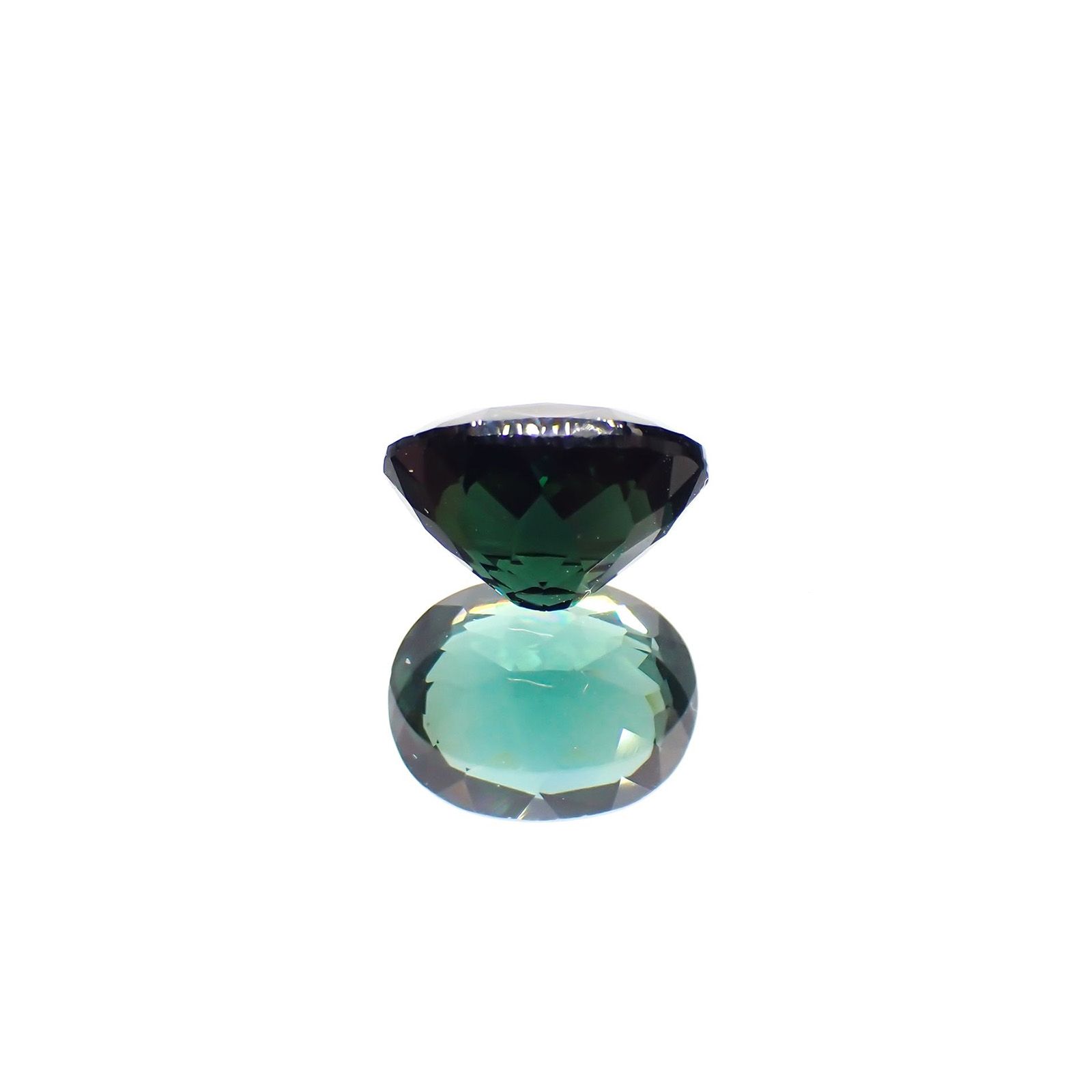 グリーントルマリン(宝石名グリーン・トルマリン) ブラジル産 ソ付(彩珠) 1.891ct / 8.4x6.7mm前後 [210711591]