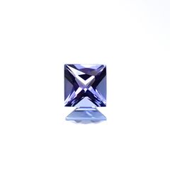 ◇プリンセスカット◇タンザナイト(宝石名タンザナイト)タンザニア産 0.60ct 識別済[250330001]5x5mm前後