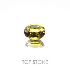 ダイオプサイド(宝石名ダイオプサイド) ロシア産 0.55ct 識別済[20106913]5.5×4.3mm前後
