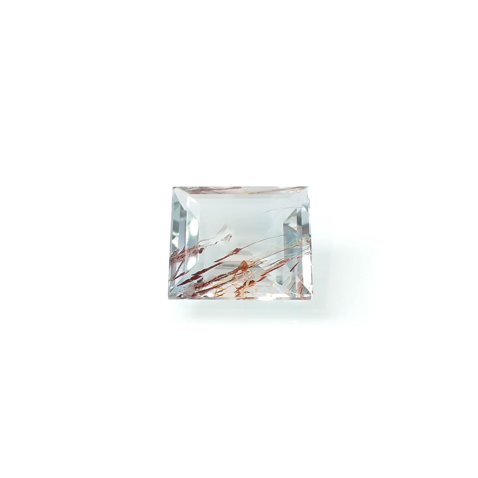 ニードルインブルートパーズ（チューブインブルートパーズ） ブラジル・ミナスジェライス州産 7.28ct[240125505]11.9x10.5mm前後