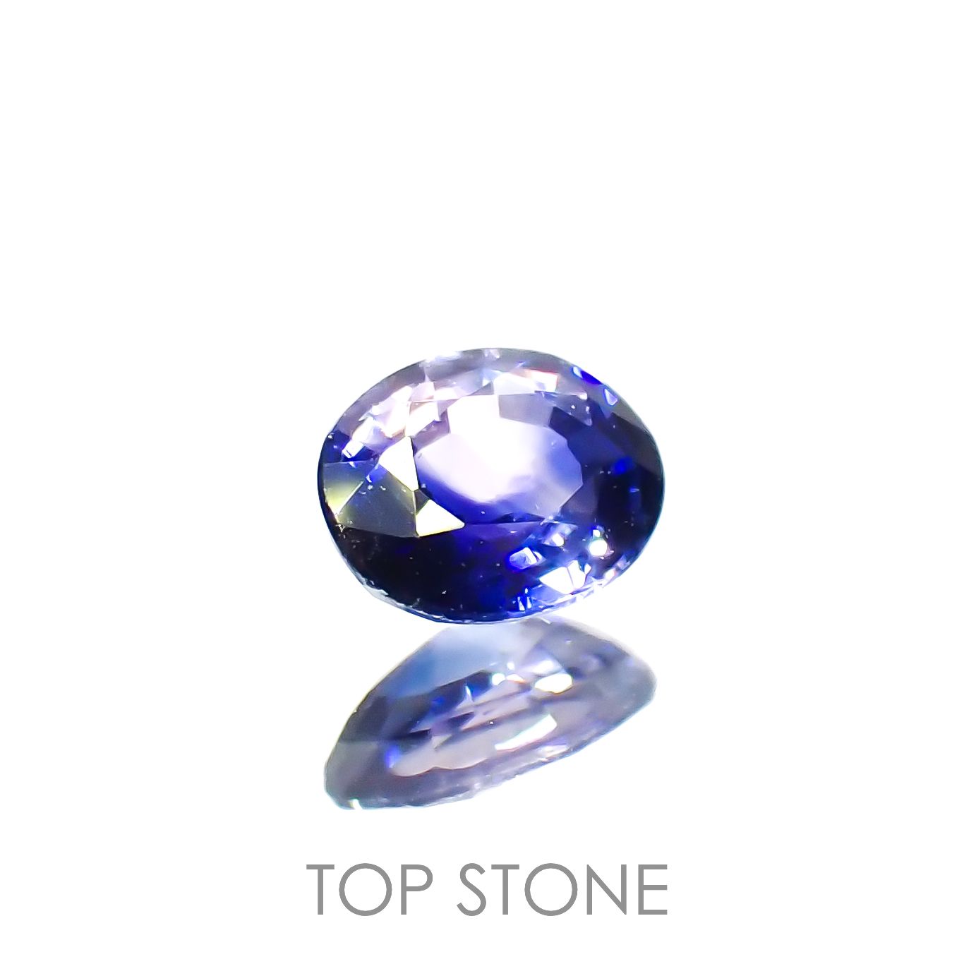 バイカラーサファイア(宝石名サファイア)マダガスカル/タンザニア産 0.31ct 識別済[230320905]4.5x3.5mm前後
