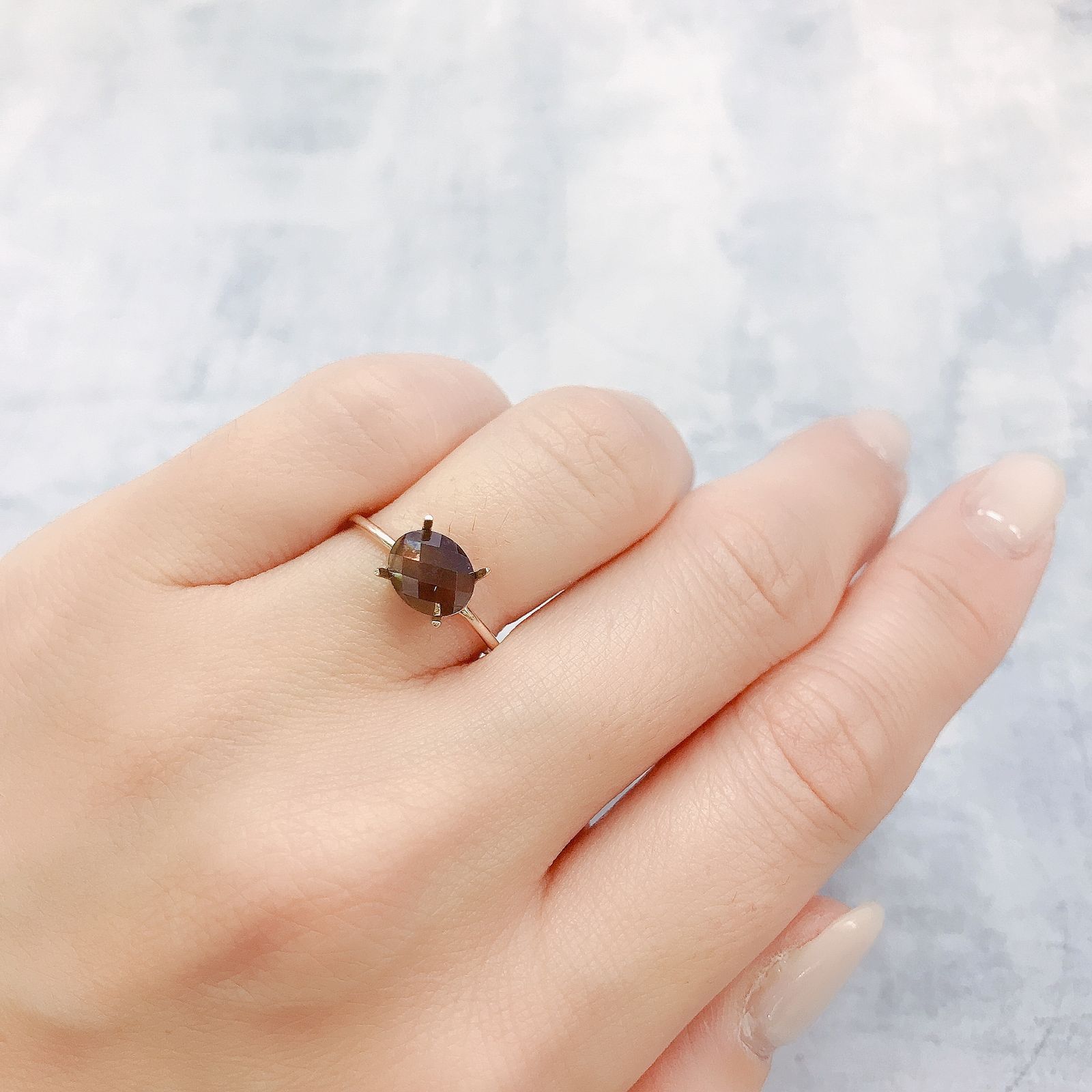 レインボーガーネット 日本・奈良県天川村産 1.30ct[220515982]7.5x6.2mm前後