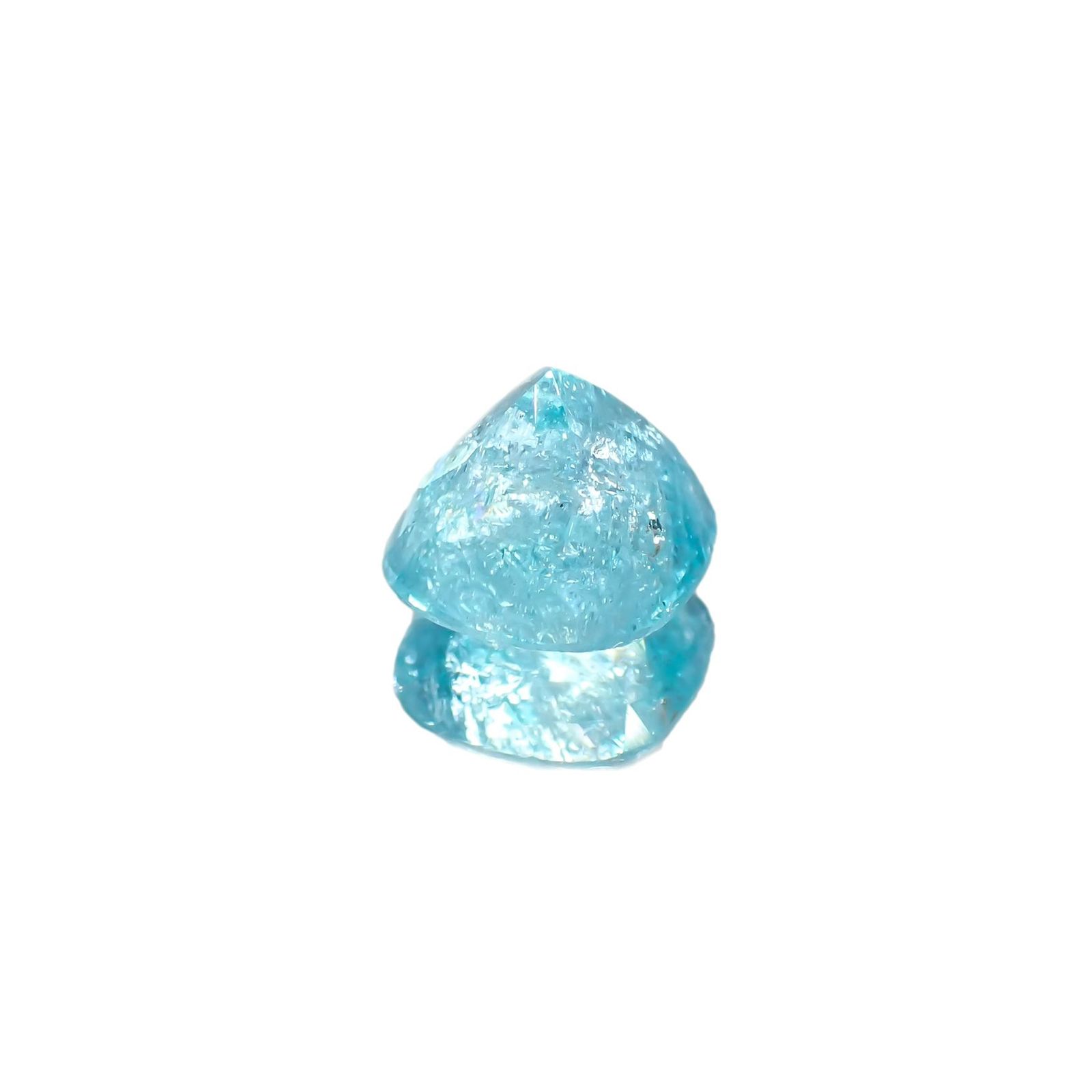 パライバトルマリン(宝石名トルマリン/別名パライバ・トルマリン) モザンビーク産 GIA鑑付 3.64ct / 9.1×9.0mm前後 [19110912]