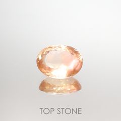 オレゴンサンストーン(宝石名ラブラドライト)アメリカ・オレゴン州産 3.99ct 識別済[220114655]11.8x8.9mm前後