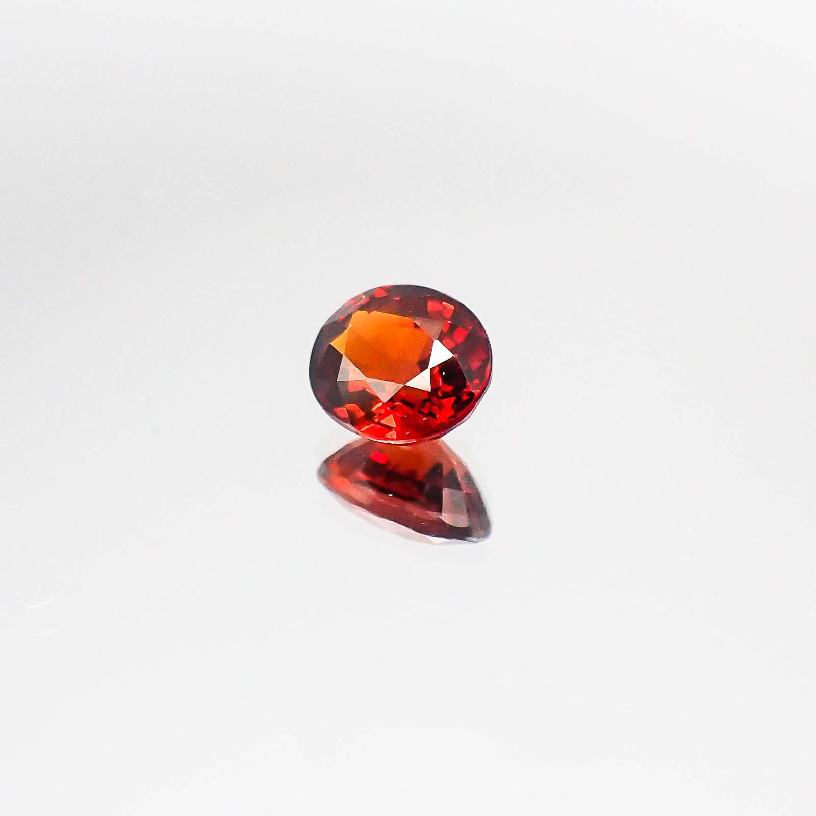 スペサルティンガーネット(宝石名スペサルティン・ガーネット)ナイジェリア産 1.21ct 識別済[230522152]6.6x5.5mm前後
