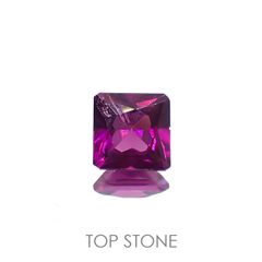 ◇プリンセスカット◇グレープガーネット(宝石名ガーネット)ブラジル産 0.74ct 識別済[220917709]4.9x4.9mm前後