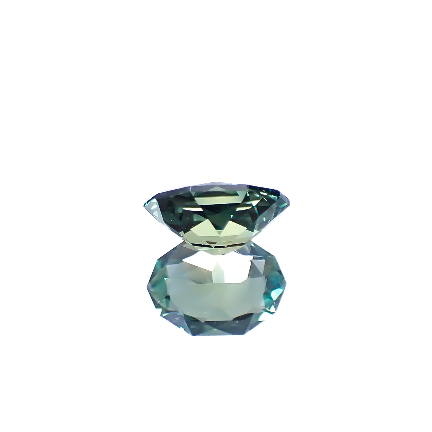 ◇カスタムカット◇バイカラーサファイア オーストラリア産 1.27ct [250229826]7.9x5.5mm前後