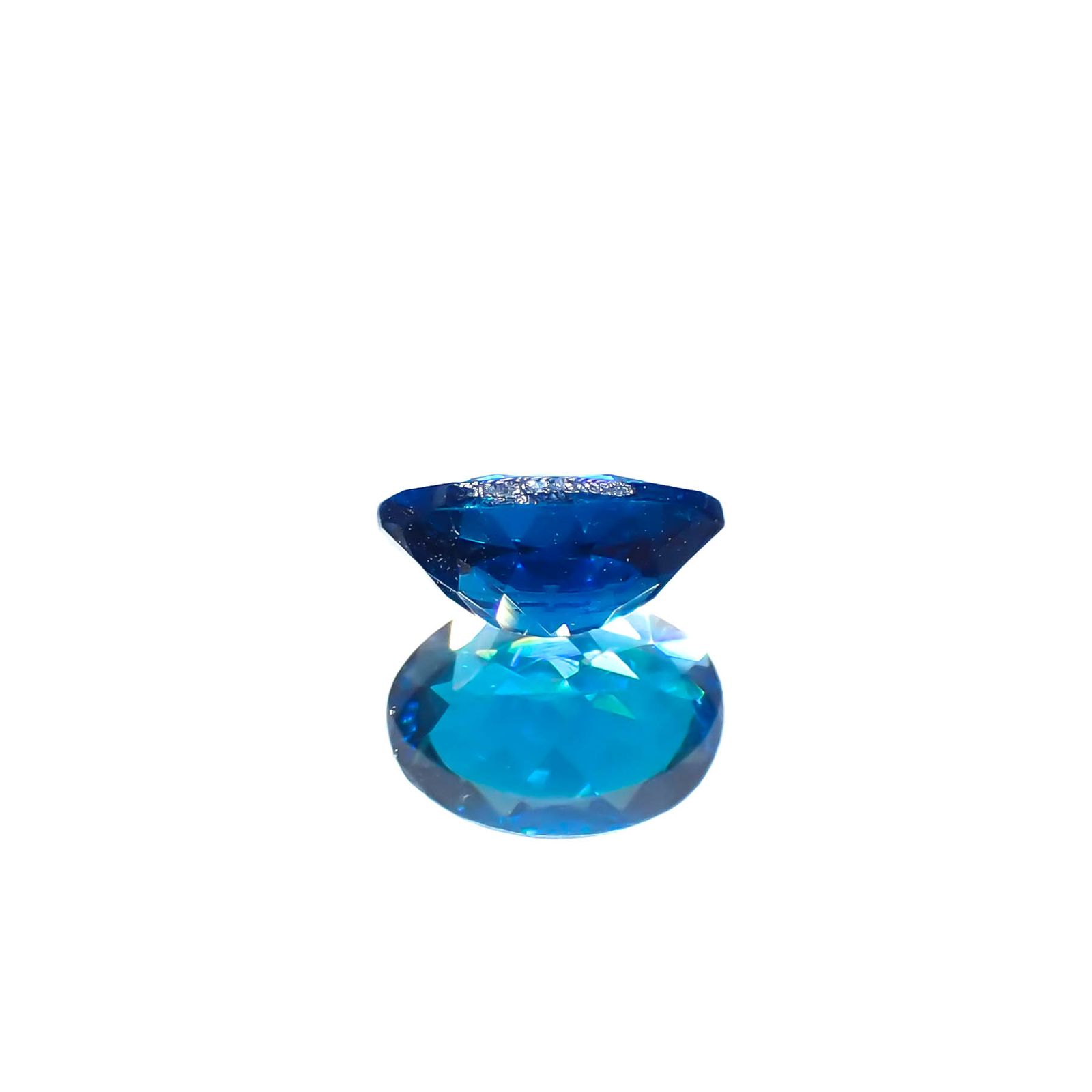 ディープブルーアパタイト  マダガスカル産 0.64ct[230421661]6.7x4.9mm前後