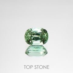 ブルーグリーントルマリン(宝石名トルマリン)アフガニスタン産 0.83ct 識別済[220115308]6.4x4.7mm前後