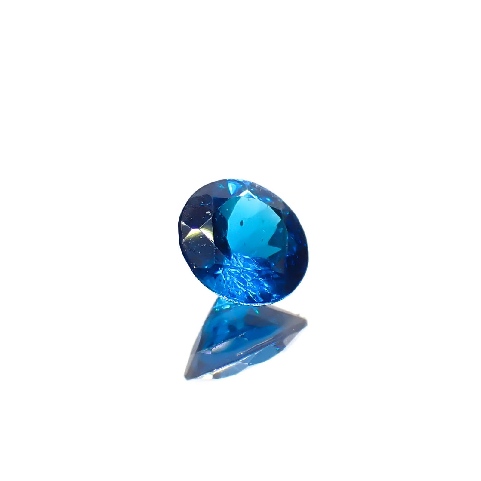 ディープブルーアパタイト マダガスカル産 0.30ct[240628152]4.4x4.4mm前後