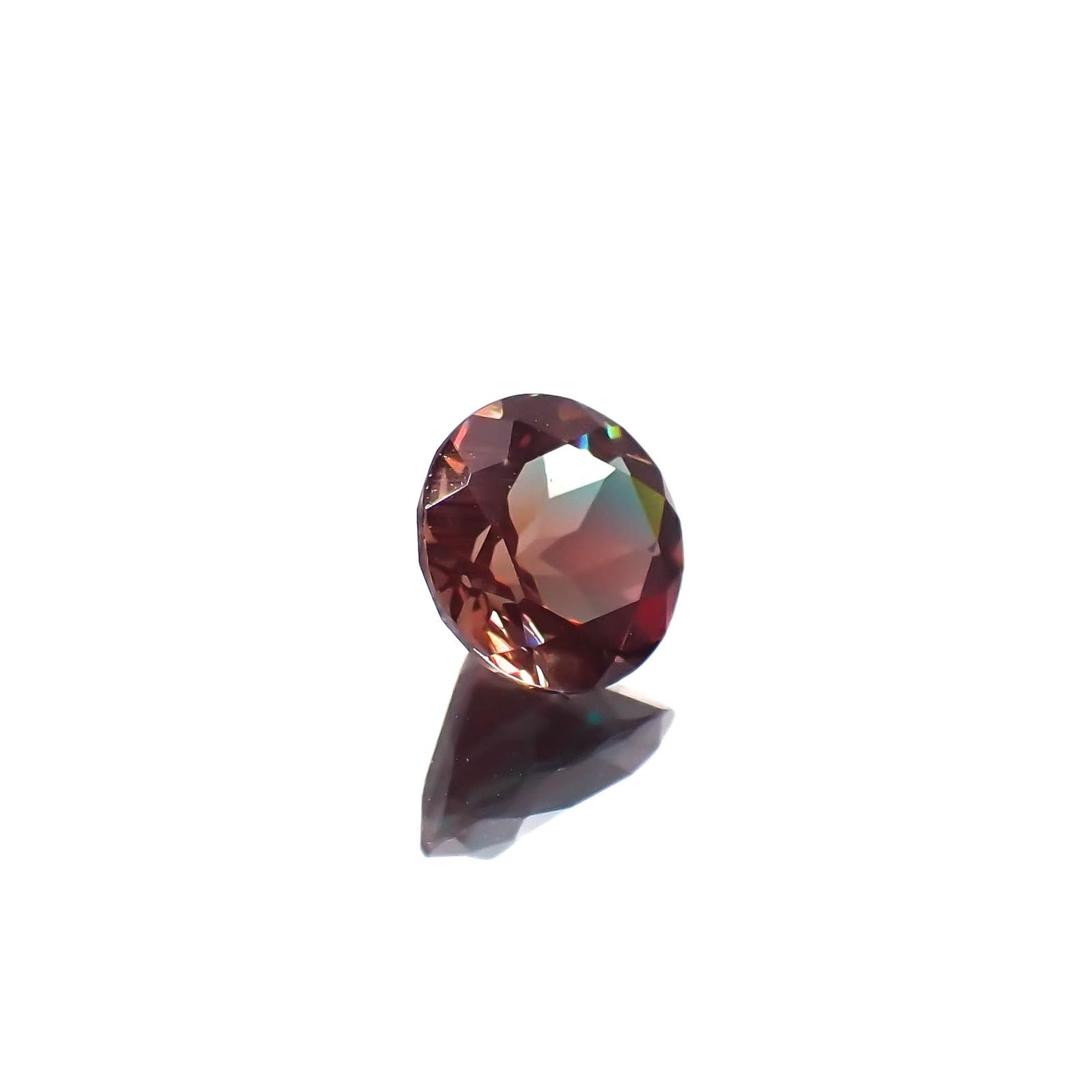 バイカラーアンデシン モンゴル産 0.74ct[230421491]5.8x5.8mm前後