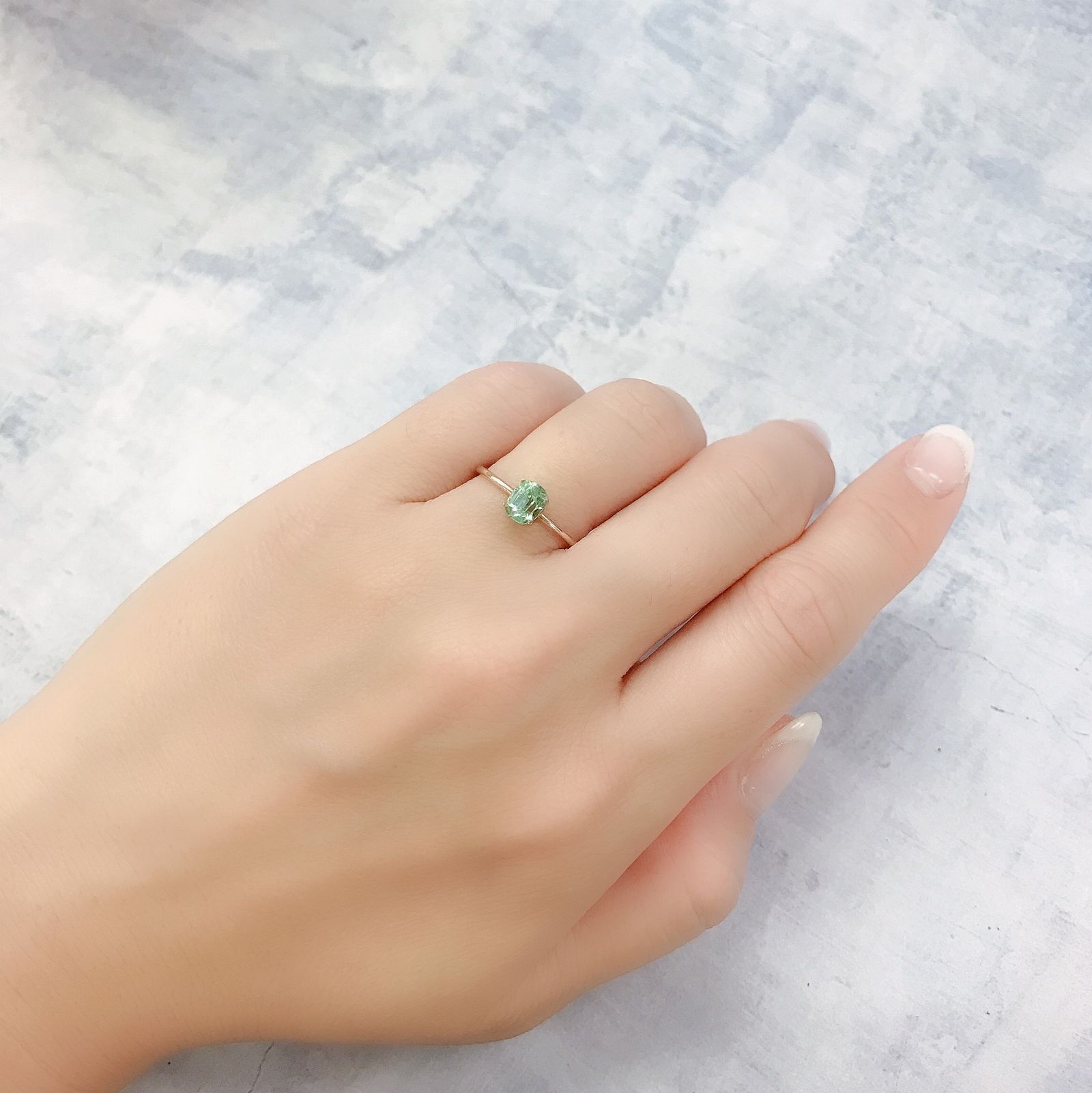 ブルーグリーントルマリン アフガニスタン産 0.76ct[220716996]5.8x4.8mm前後