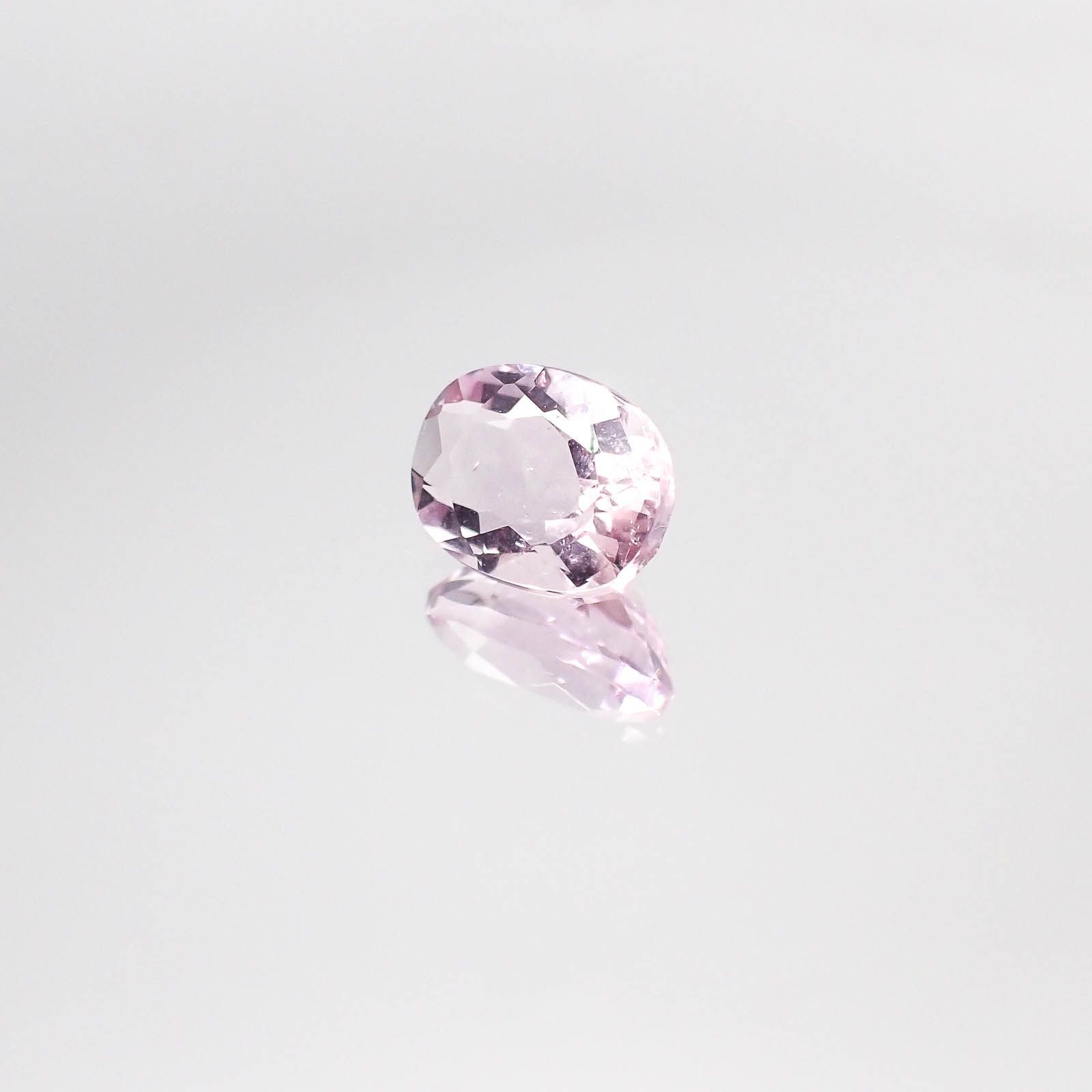 ピンクフローライト(宝石名ピンク・フルオライト)ブラジル産 1.57ct 識別済[231023888]7.8x6.2mm前後