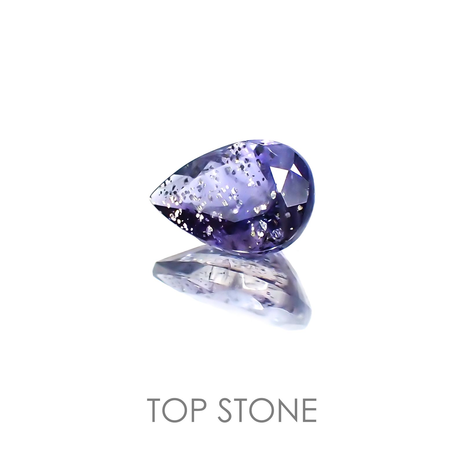 アイオライトサンストーン インド・ブラジル産 ルース 0.83ct[20128409]8×5.5mm前後