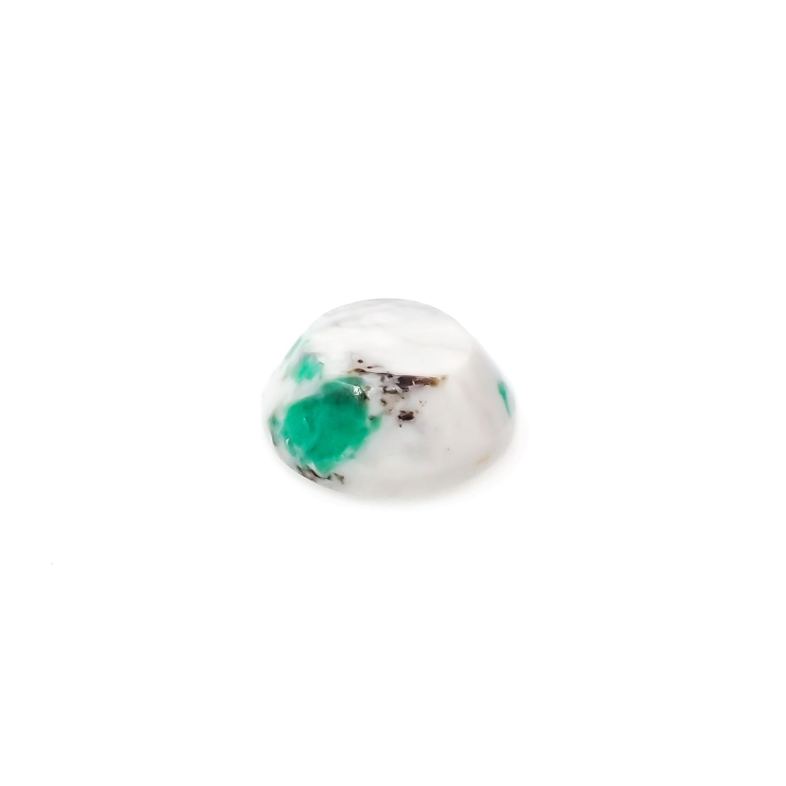 マトリックスエメラルド(エメラルドインクォーツ/フェルドスパー) ブラジル産 4.26ct[240326497]10.4x10.4mm前後