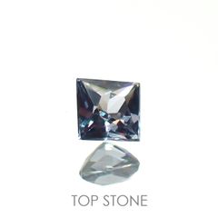 ◇プリンセスカット◇カラーチェンジガーネット アレキタイプ(宝石名ガーネット)マダガスカル・ベキリー産 0.10ct 識別済[221219410]2.5x2.5mm前後