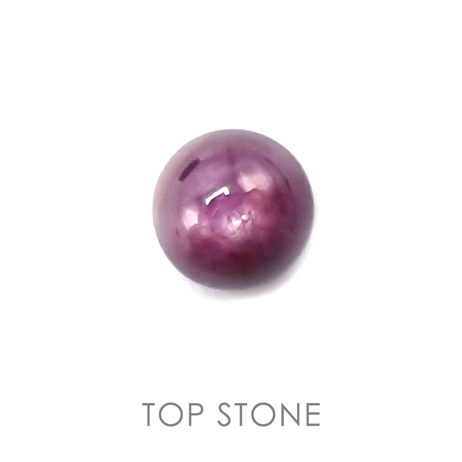 スタールビー インド産 ルース 1.9ct[20084893]6×6mm前後