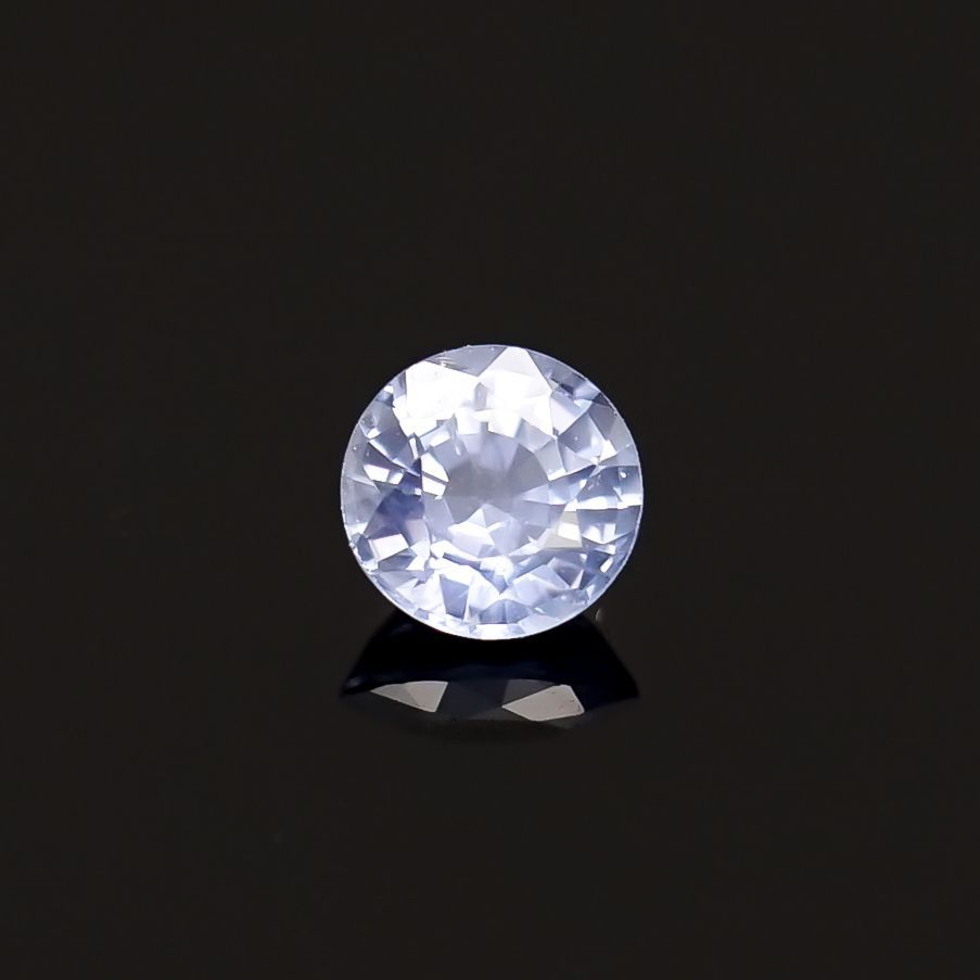 アイスブルーサファイア(宝石名サファイア)スリランカ/マダガスカル産 0.37ct 識別済[230119944]4.2x4.2mm前後